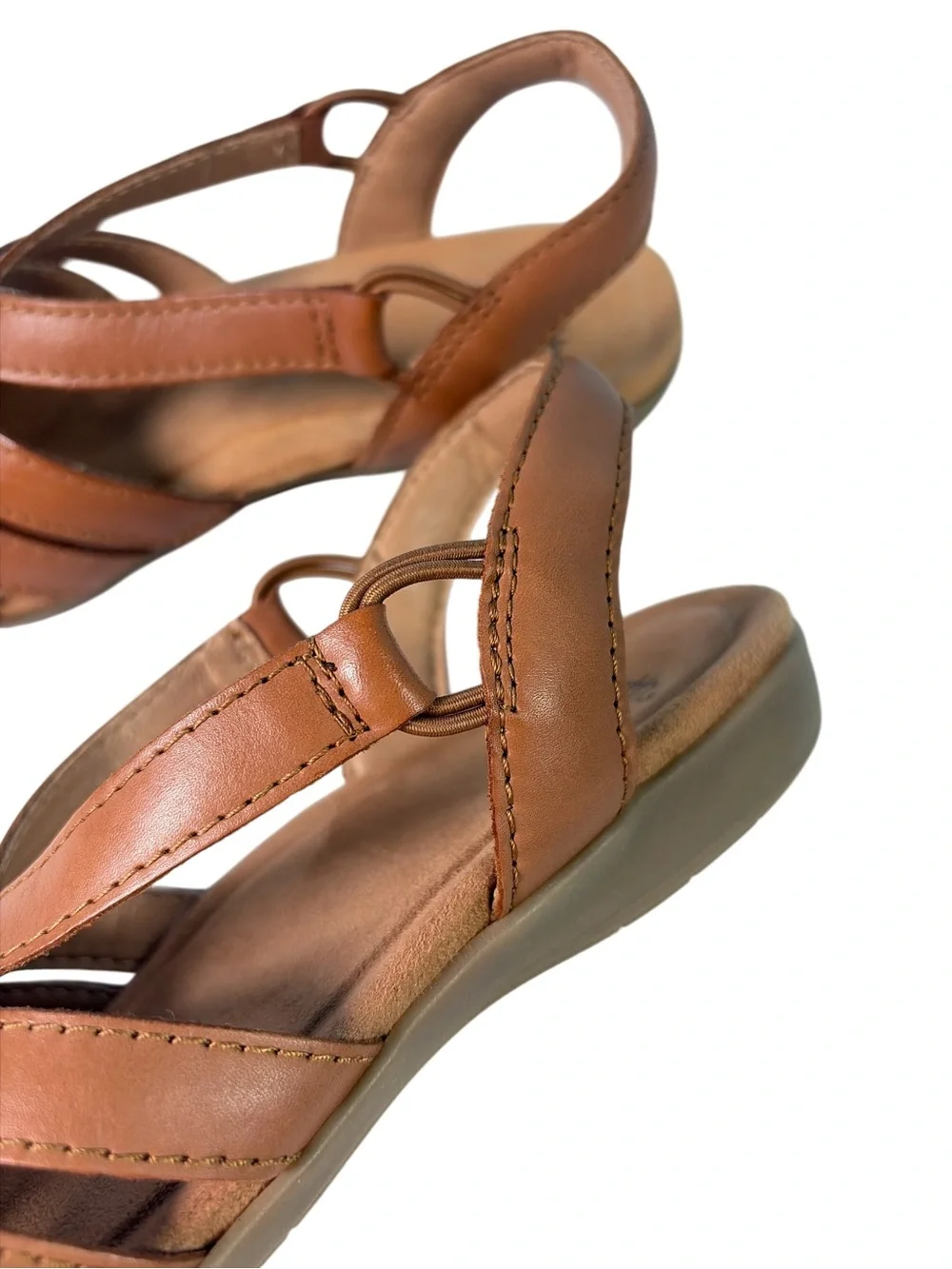 Earth Origins  Women’s Leather Fisherman Sandals Berri Alpaca Sz 5M